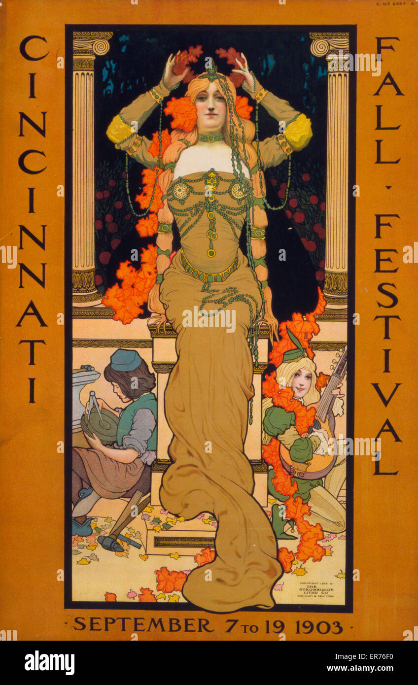 Cincinnati fall festival September 7 to 19 1903 Stock Photo