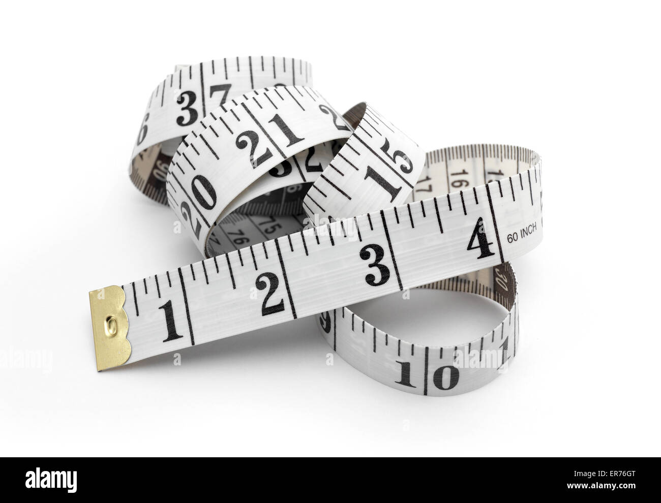 Isolated Tape Measure Stock Photo