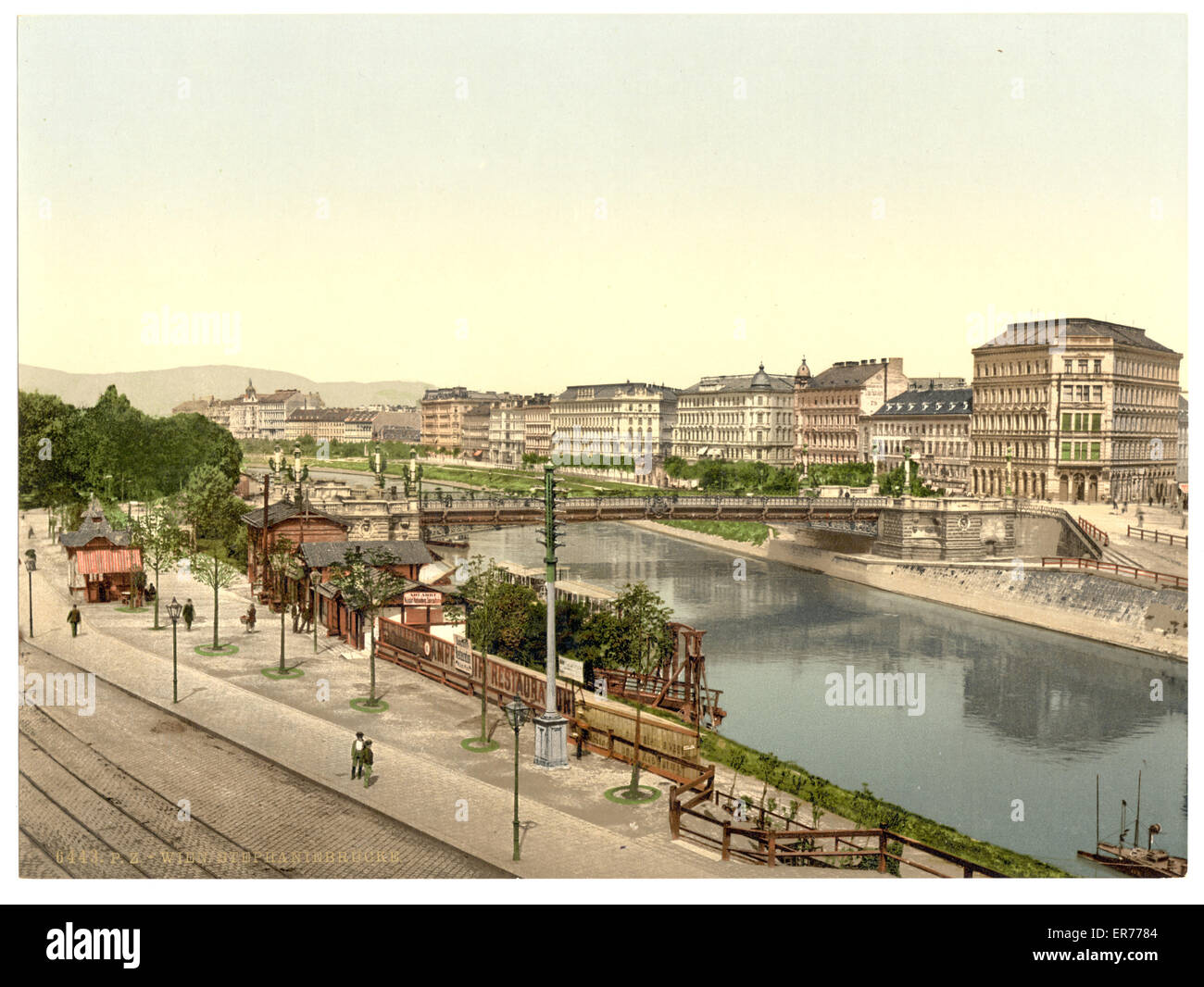 Stephani Bridge Stephany (i.e., Stephanie) Bridge, Vienna, Austro-Hungary Stock Photo ...