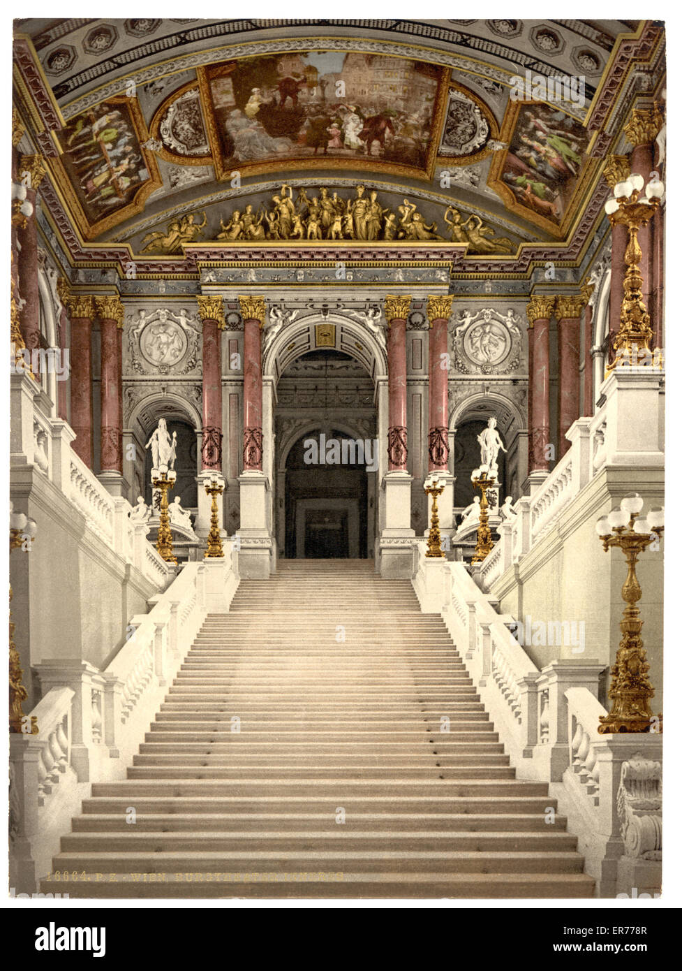 The Opera House, interior, Vienna, Austro-Hungary Stock Photo