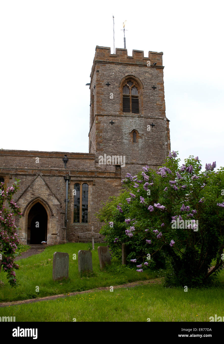 St. Peter and St. Paul Church, Courteenhall, Northamptonshire, England, UK Stock Photo