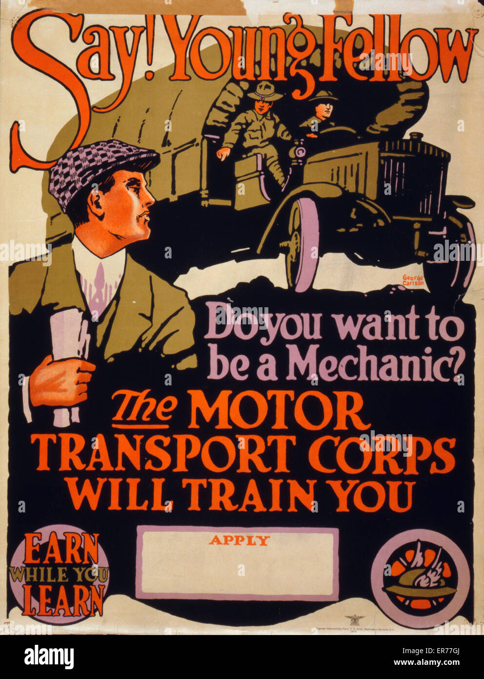 Say! Young fellow, do you want to be a mechanic? The Motor Transport