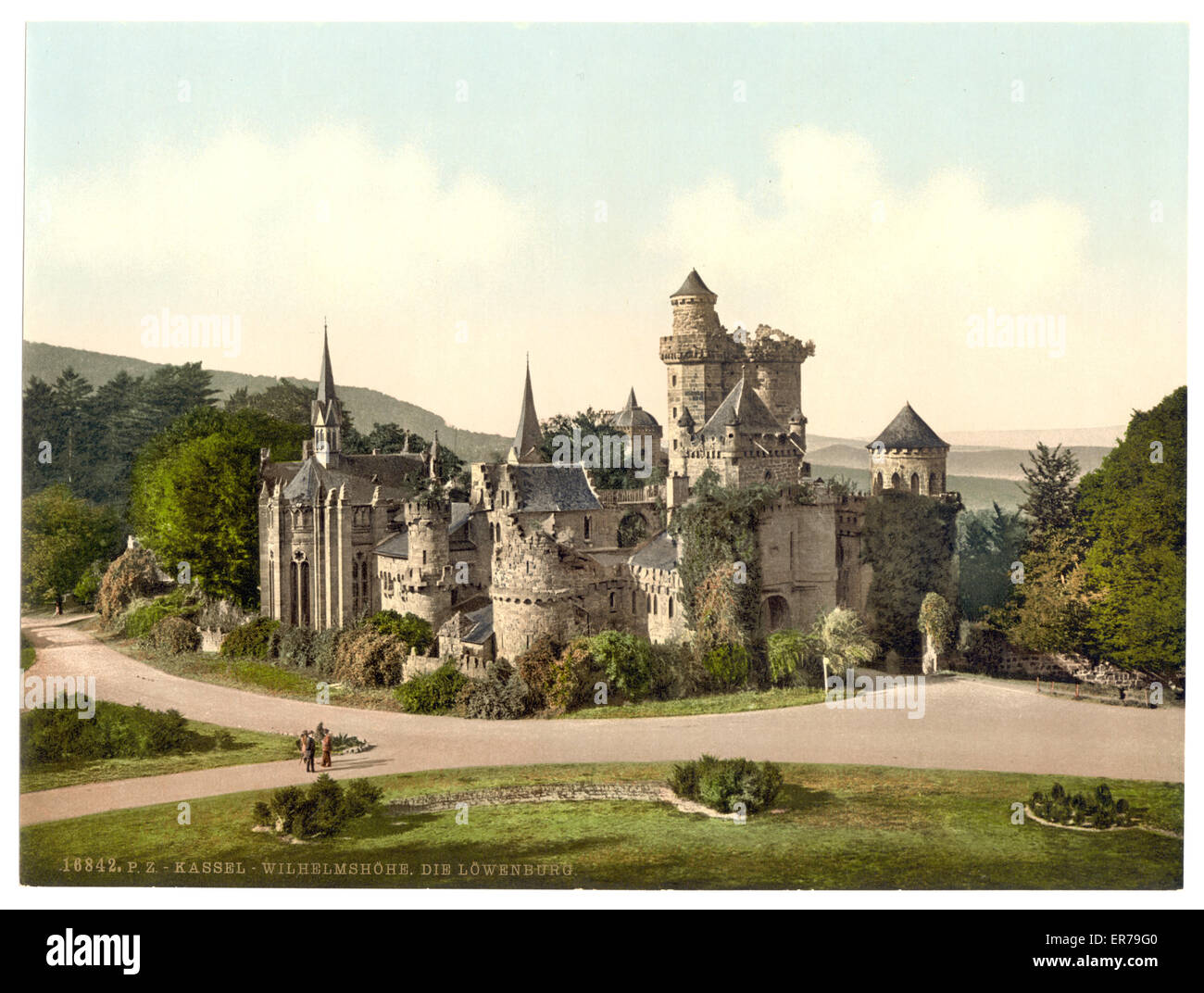 The Lower Castle, Wilhelmshohe, Cassel (i.e., Kassel), Hesse Stock Photo