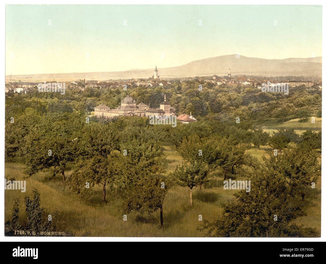 General view, Homburg (i.e., Bad Homburg vor der Hohe), Hess Stock Photo