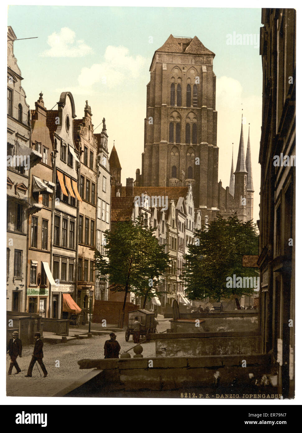 Jopengasse, Danzig, West Prussia, Germany (i.e., Gdansk, Poland). Date  between ca. 1890 and ca. 1900 Stock Photo - Alamy