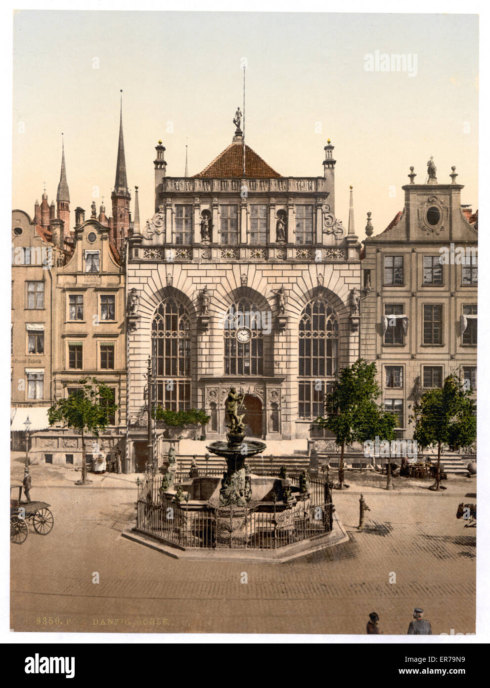 The Exchange and Artushof, Danzig, West Prussia, Germany (i.e., Gdansk,  Poland). Date between ca. 1890 and ca. 1900 Stock Photo - Alamy