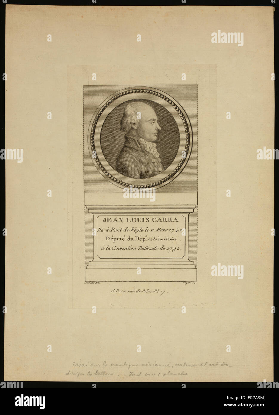 Jean Louis Carra Stock Photo Alamy