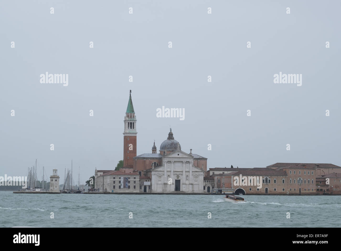 Church of San Giorgio Maggiore in Venice Italy. By architect Andrea Palladio. Stock Photo