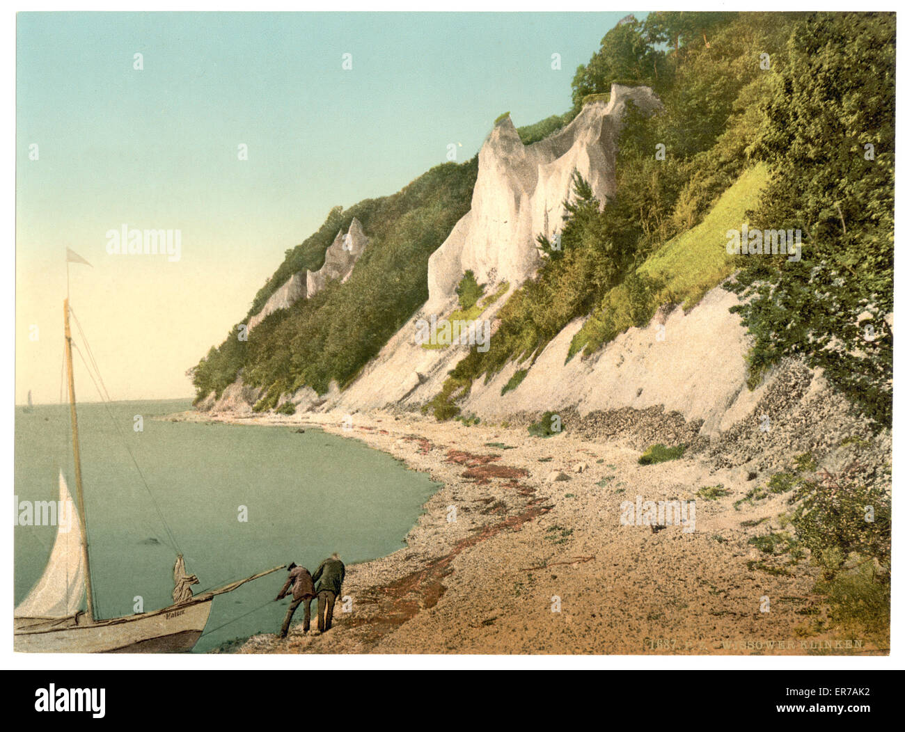 The Wissower Klinken, seen from below, Isle of Rugen, German Stock ...