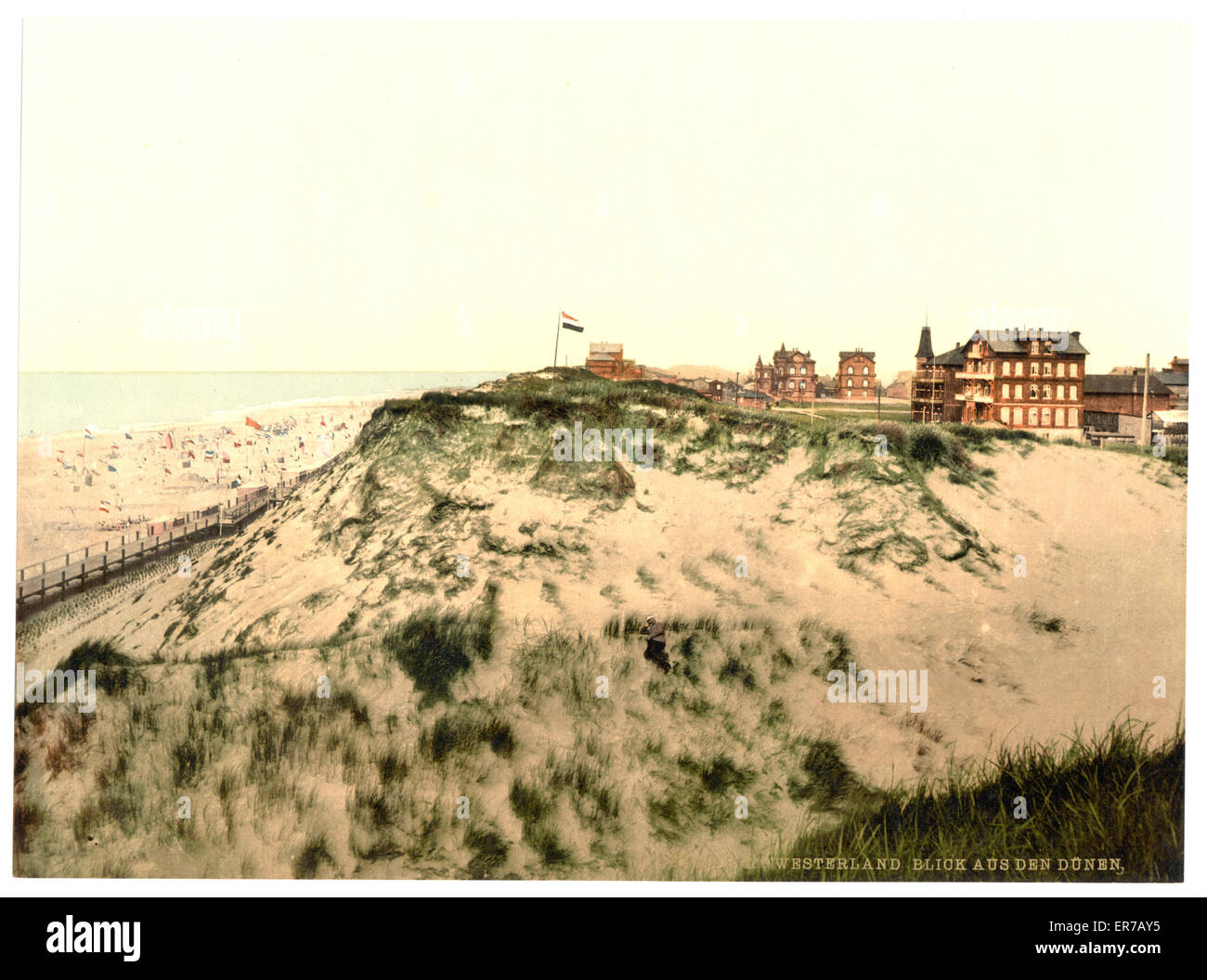 From the dunes, Westerland, Sylt, Schleswig-Holstein, German Stock Photo