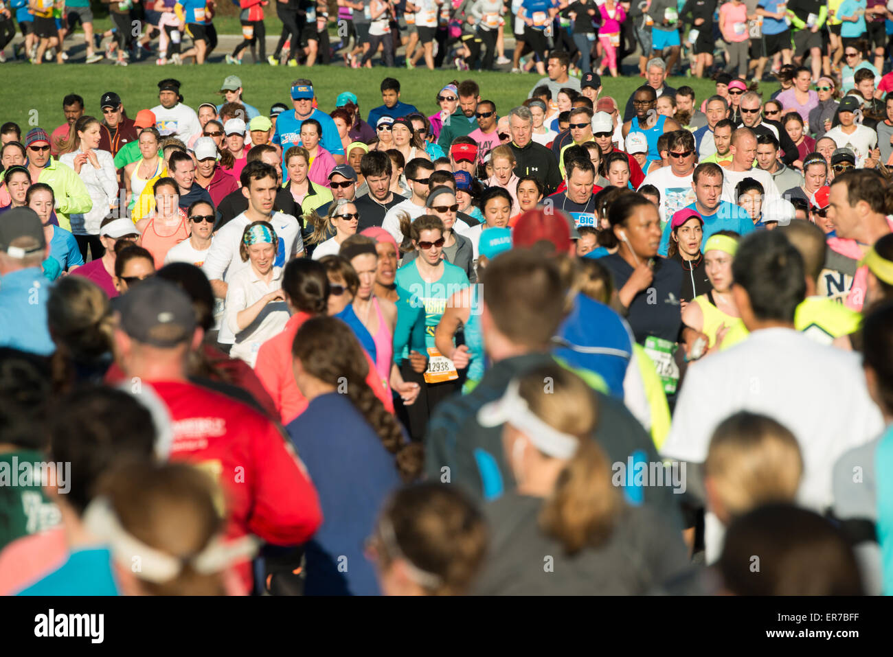 WASHINGTON DC, United States — Runners in the Cherry Blossom 10 Miler