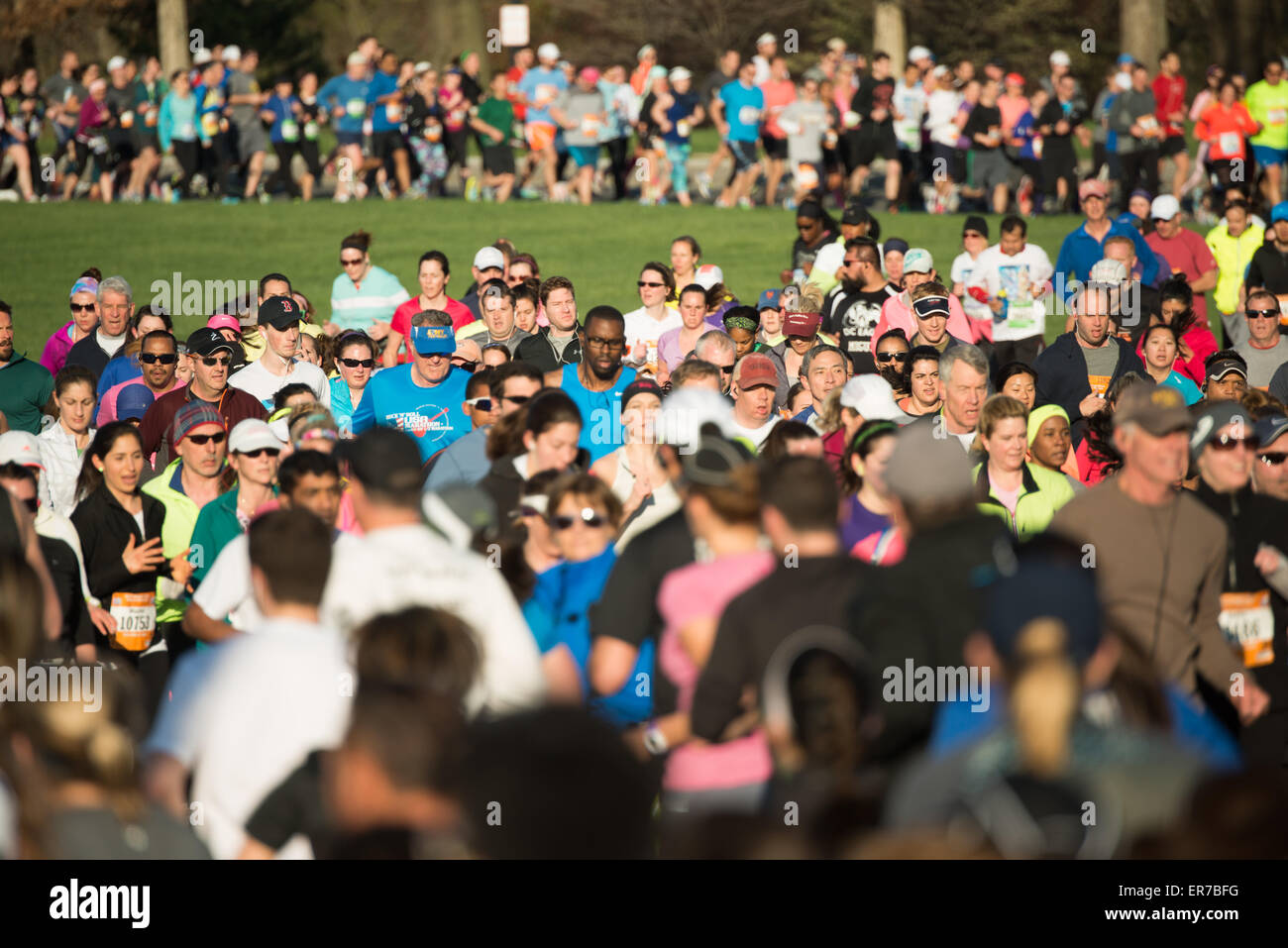 WASHINGTON DC, USA Runners in the Cherry Blossom 10 Miler, a race