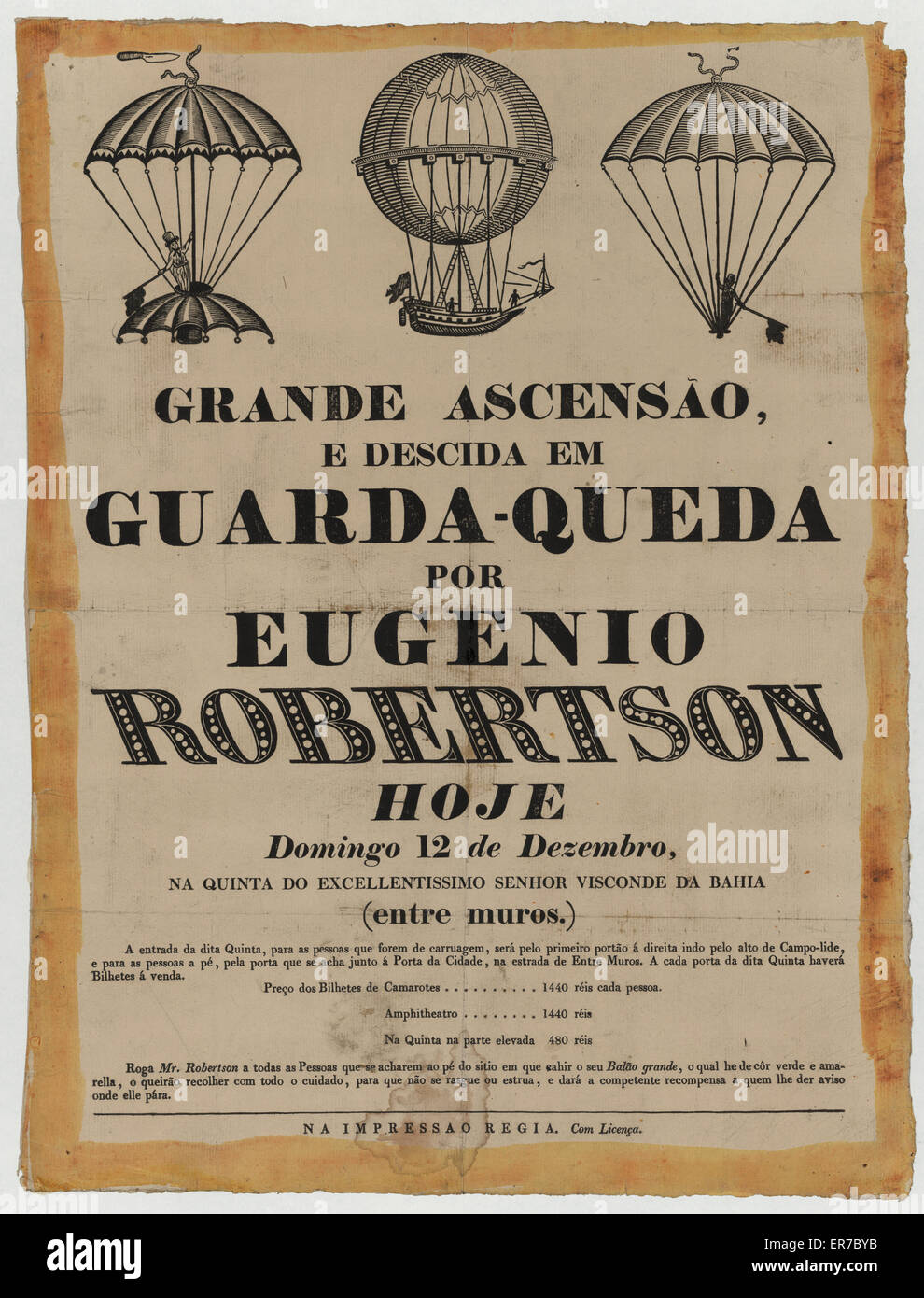 Grande ascensio, e descida em Guarda-Queda por Eugenio Rober Stock Photo