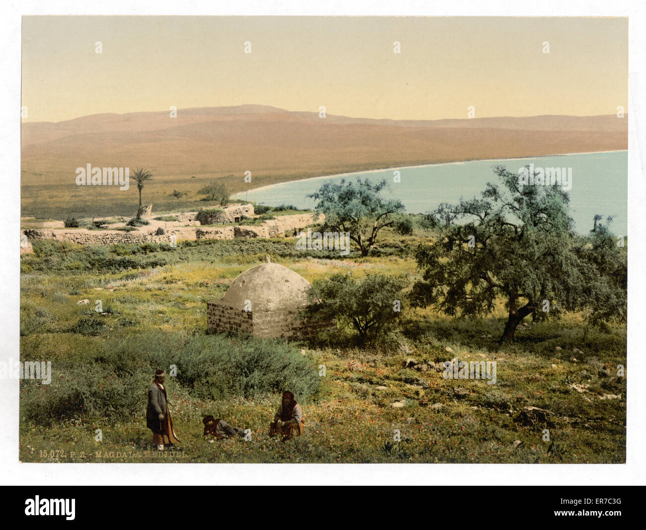 The birthplace of Mary Magdalene, Magdala, Holy Land, (i.e., Israel). Date between ca. 1890 and ca. 1900 Stock Photo