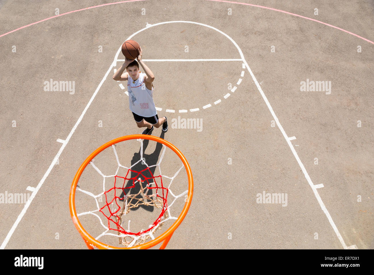 Overhead shot basketball hi-res stock photography and images - Alamy