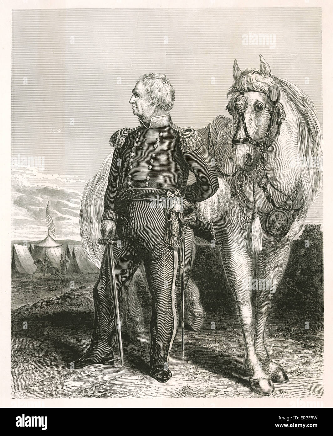 Major General Zachary Taylor Stock Photo