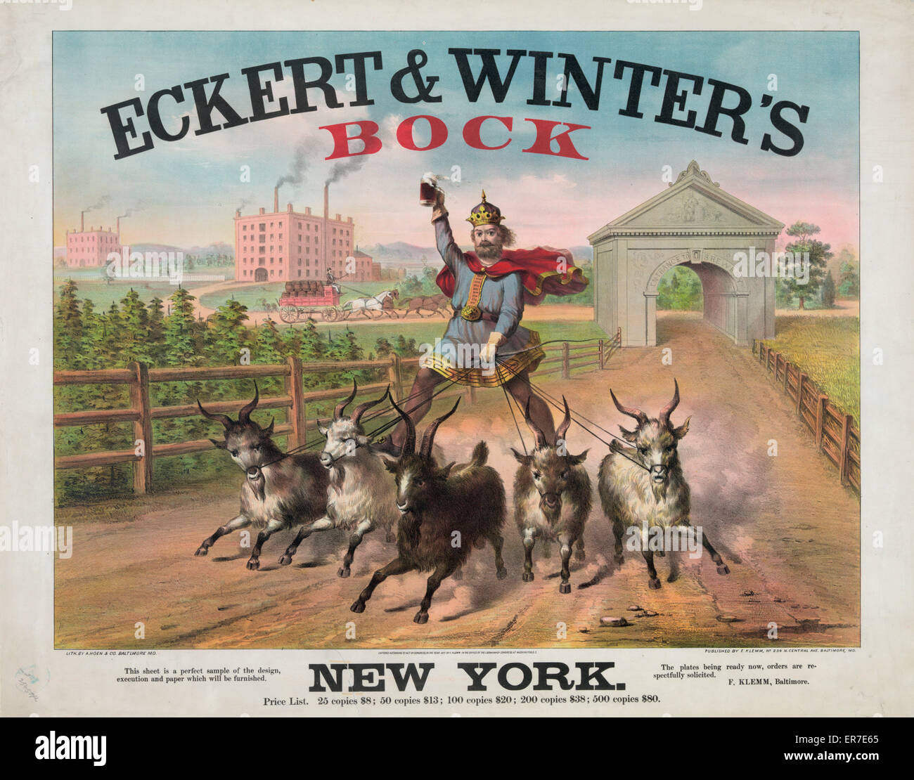 Eckert & Winter's Bock - New York Stock Photo