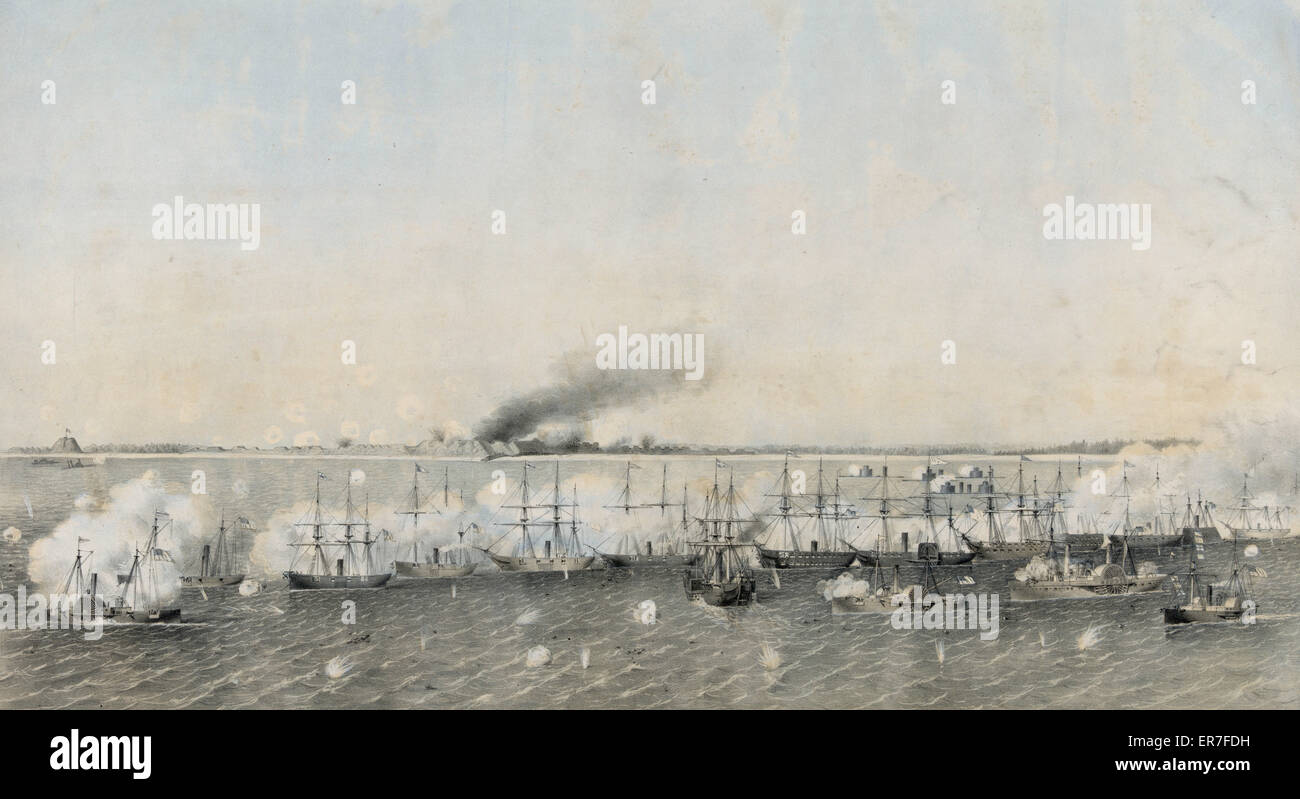 Bombardment of Fort Fisher Stock Photo