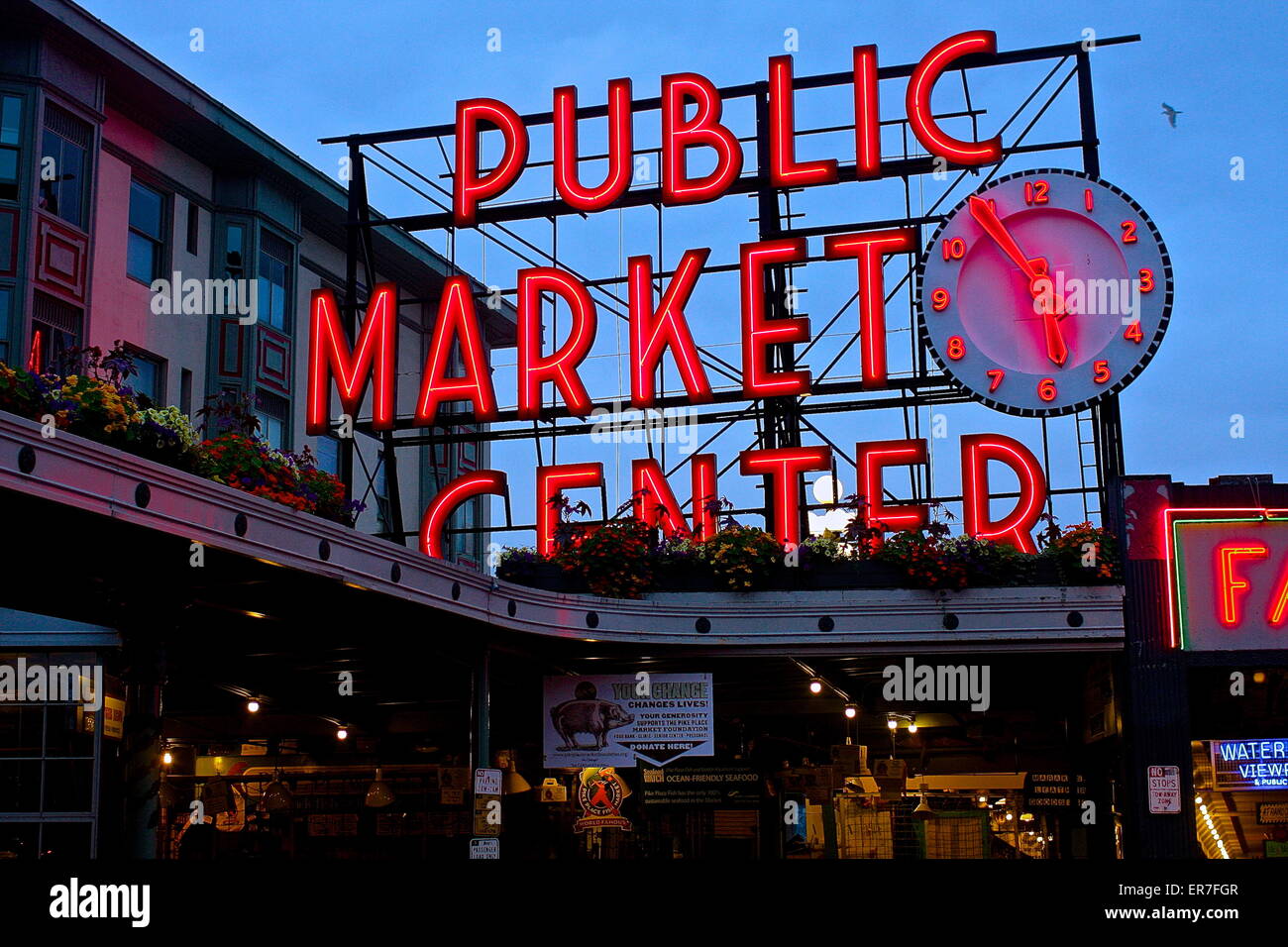 Seattle Public Market Stock Photo Alamy