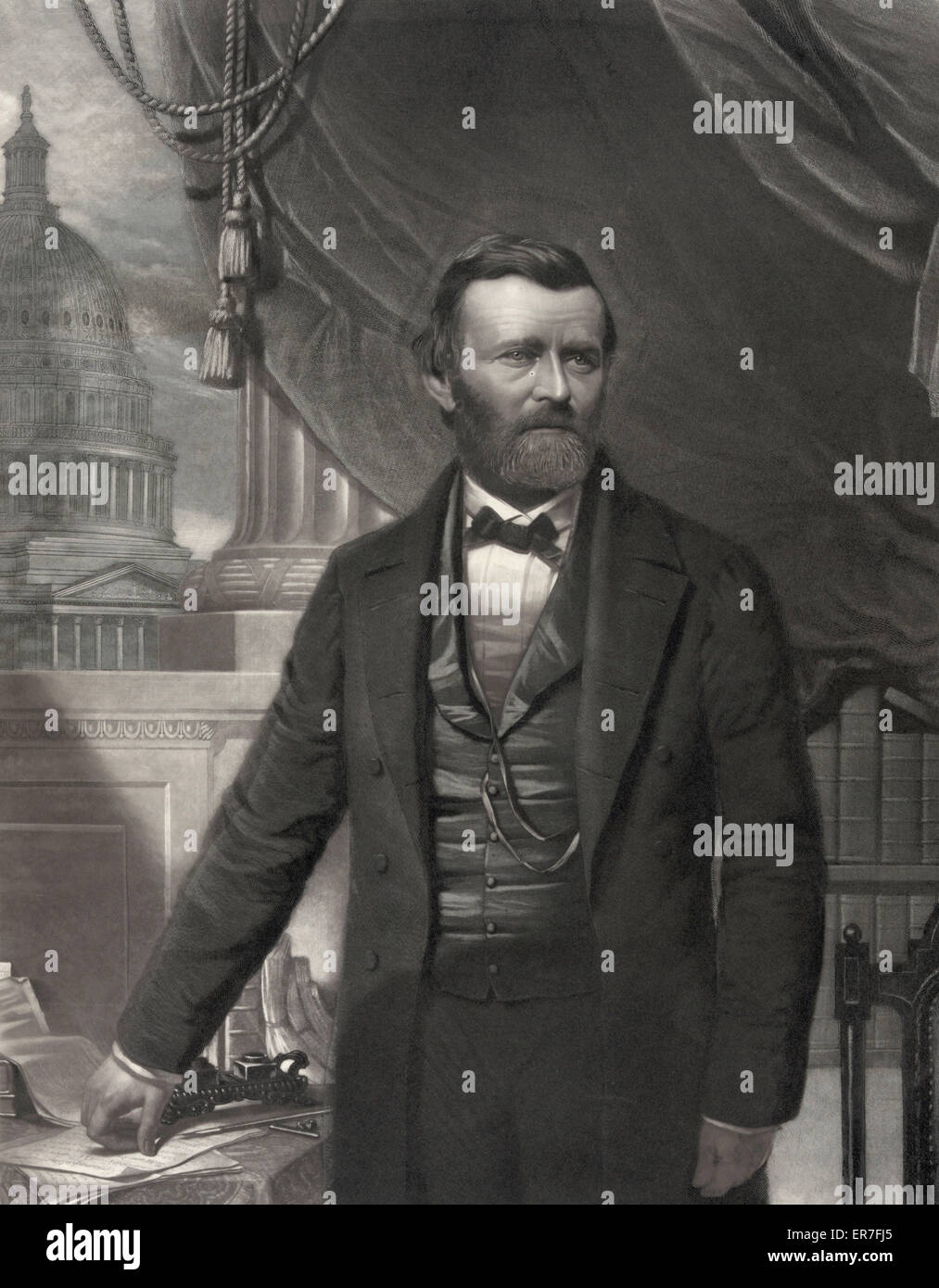 Ulysses S. Grant. Print shows U.S. Grant, half-length portrait. Date ...