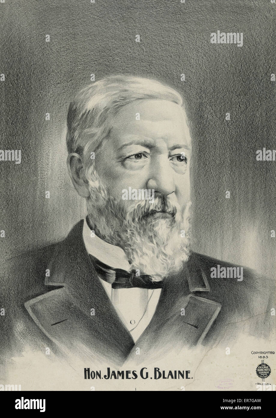 Hon. James G Blaine Stock Photo - Alamy
