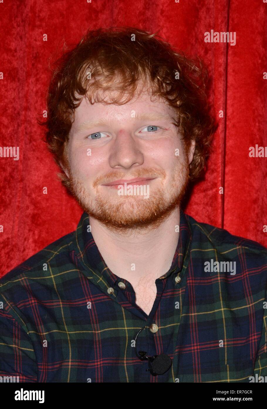 New York, NY, USA. 28th May, 2015. Ed Sheeran at a public appearance for Madame Tussauds Unveils Wax Figure of Ed Sheeran, Madame Tussauds New York, New York, NY May 28, 2015. Credit:  Derek Storm/Everett Collection/Alamy Live News Stock Photo