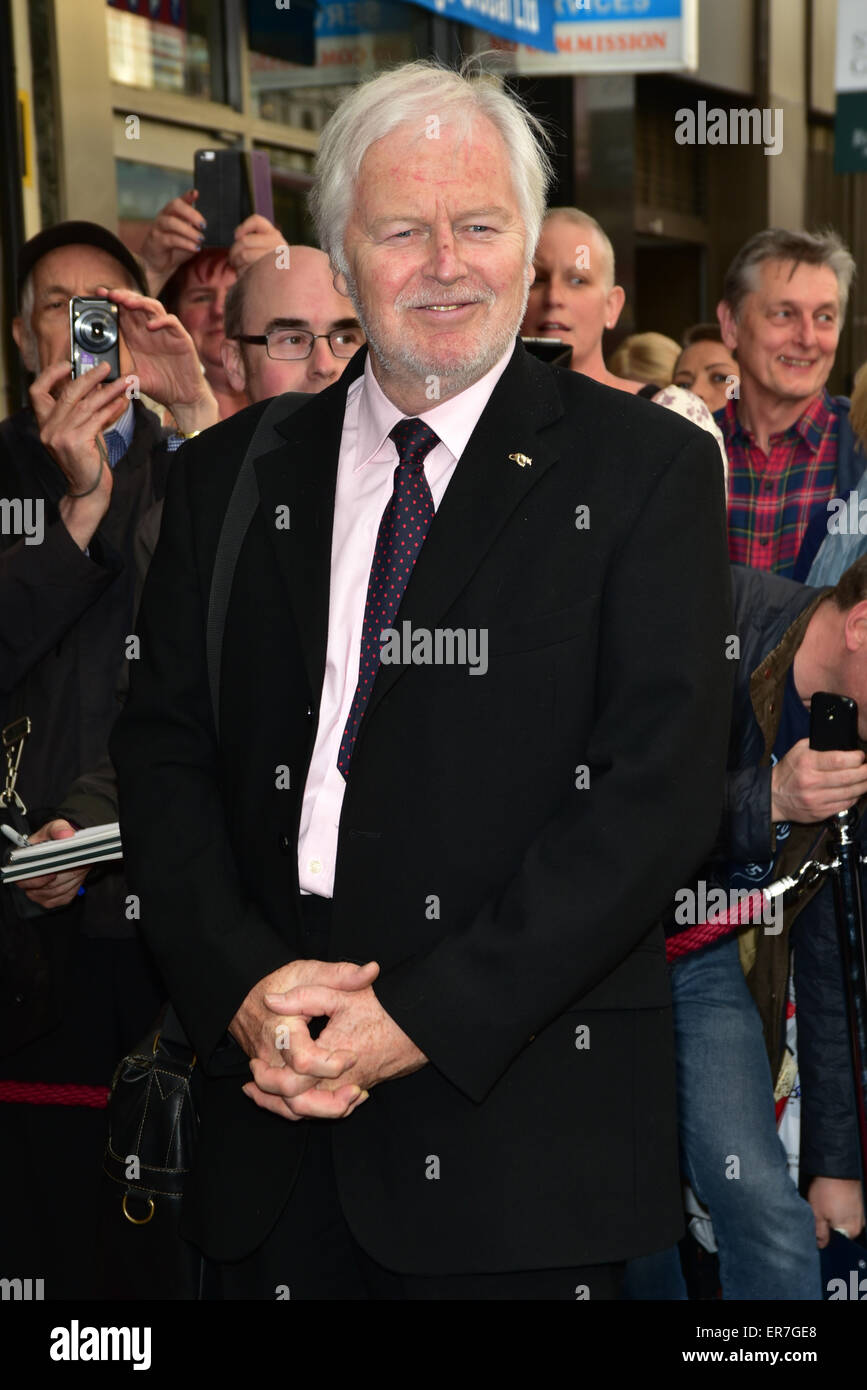 London, UK, 28th May 2015 : Ian Lavender arrives at the Just Jim Dale press night at Vaudeville Theatre, Strand, London. Photo by Credit:  See Li/Alamy Live News Stock Photo