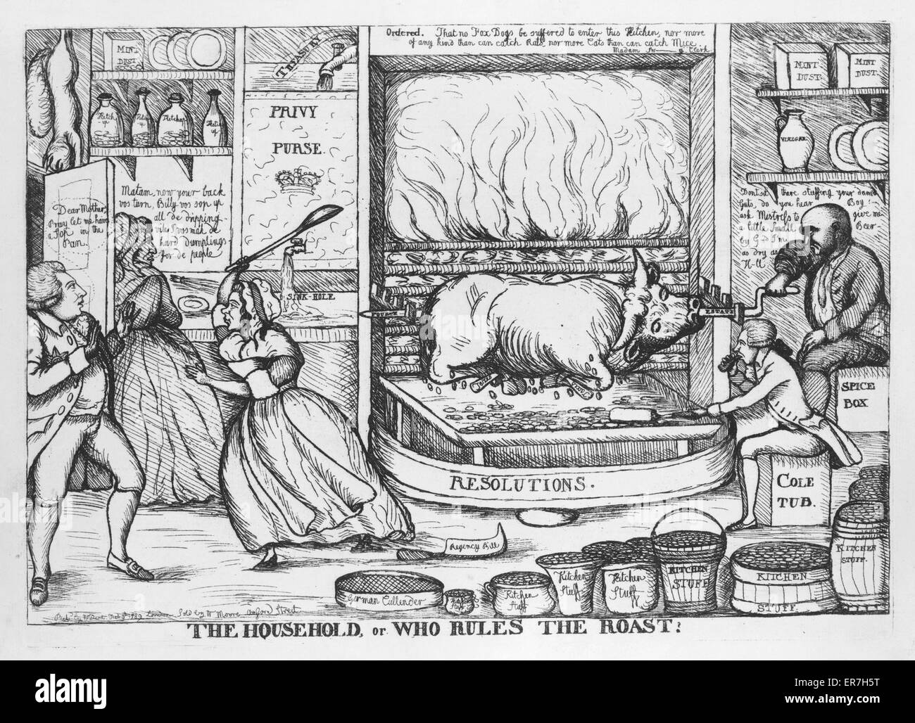 Roasted on a spit Black and White Stock Photos & Images Alamy