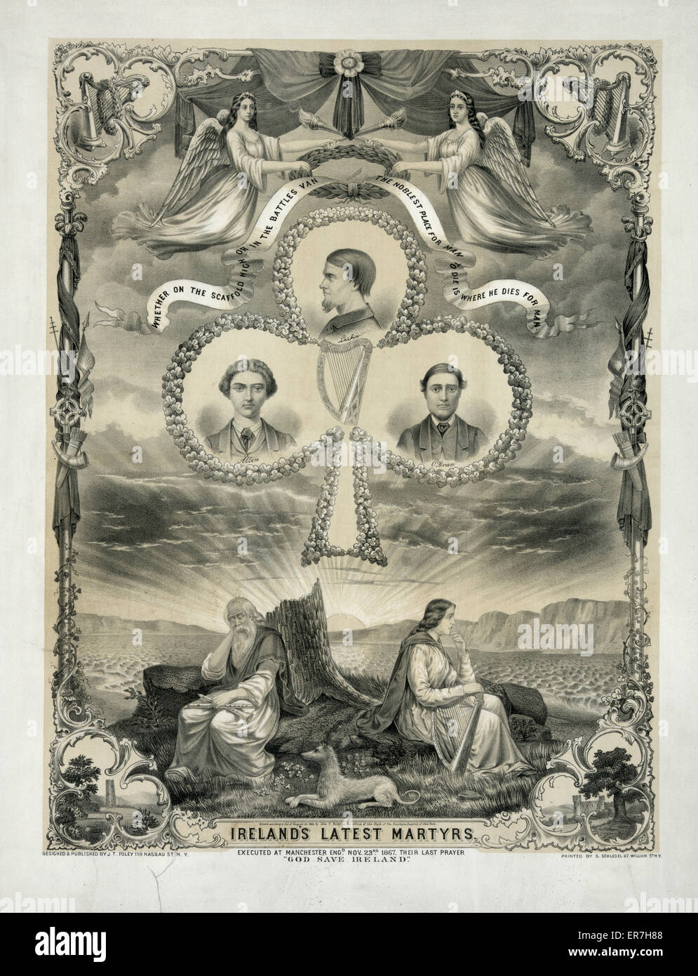 Ireland's last martyrs. Date c1863. Stock Photo