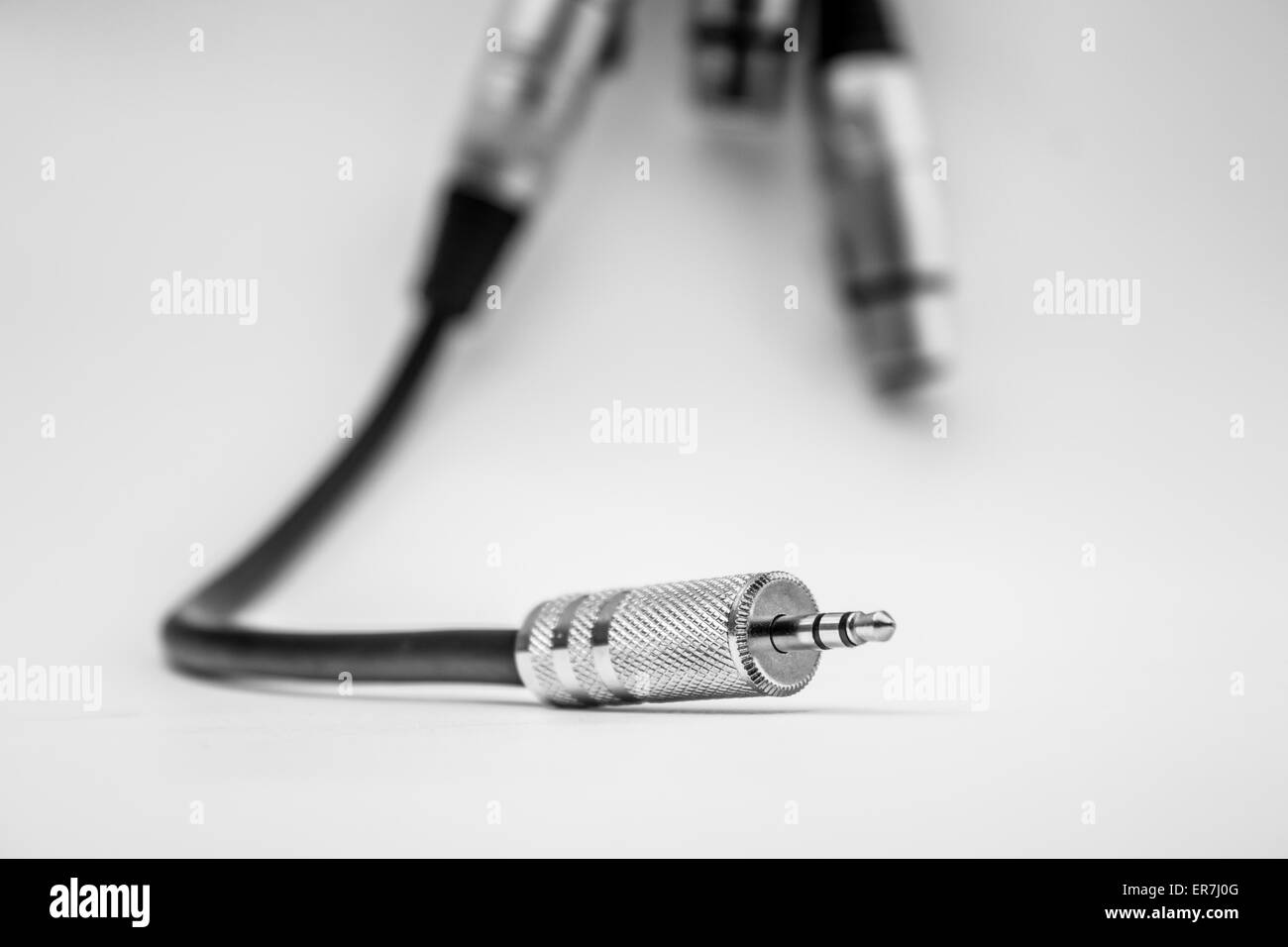 XLR cables and connections details. Poster background Stock Photo - Alamy