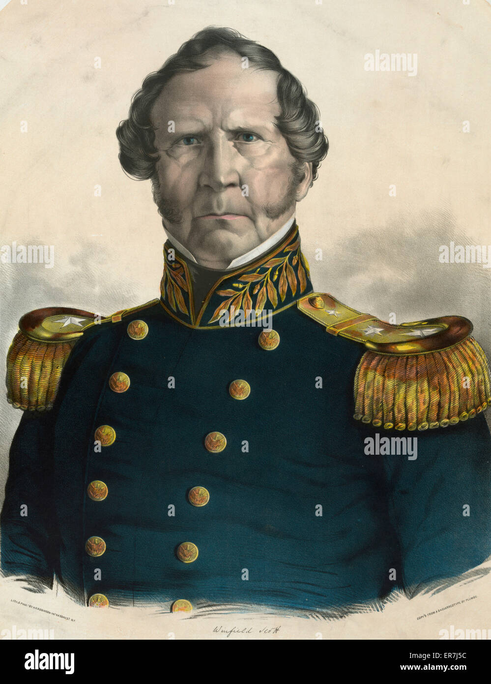 Genl. Winfield Scott., commander in chief of the United Stat Stock Photo
