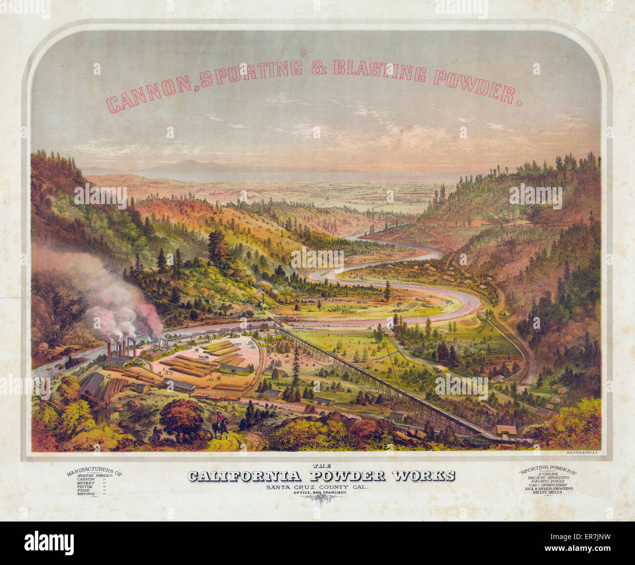 The California Powder Works. Santa Cruz County Stock Photo - Alamy