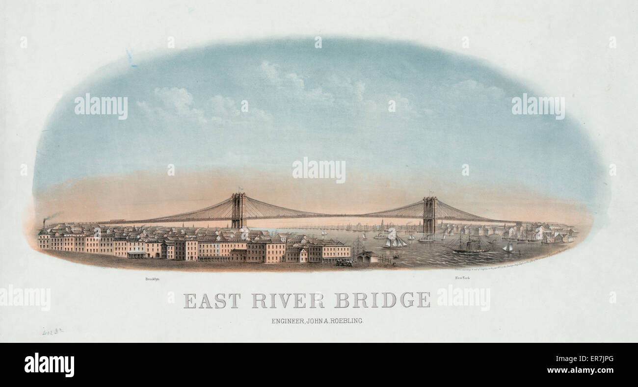 East River Bridge Stock Photo