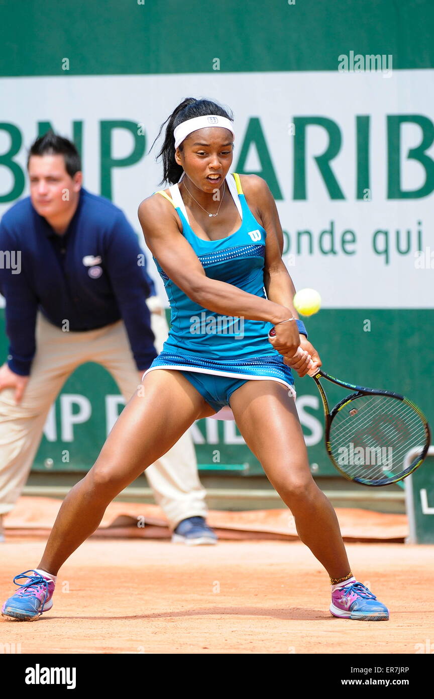 Tessah ANDRIANJAFITRIMO - 21.05.2015 - Qualifications Roland Garros  2015.Photo : Nolwenn Le Gouic/Icon Sport Stock Photo - Alamy