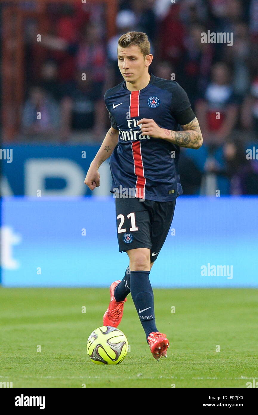 Lucas Digne - 23.05.2015 - PSG / Reims - 38eme journee de Ligue 1.Photo :  Andre Ferreira / Icon Sport Stock Photo - Alamy