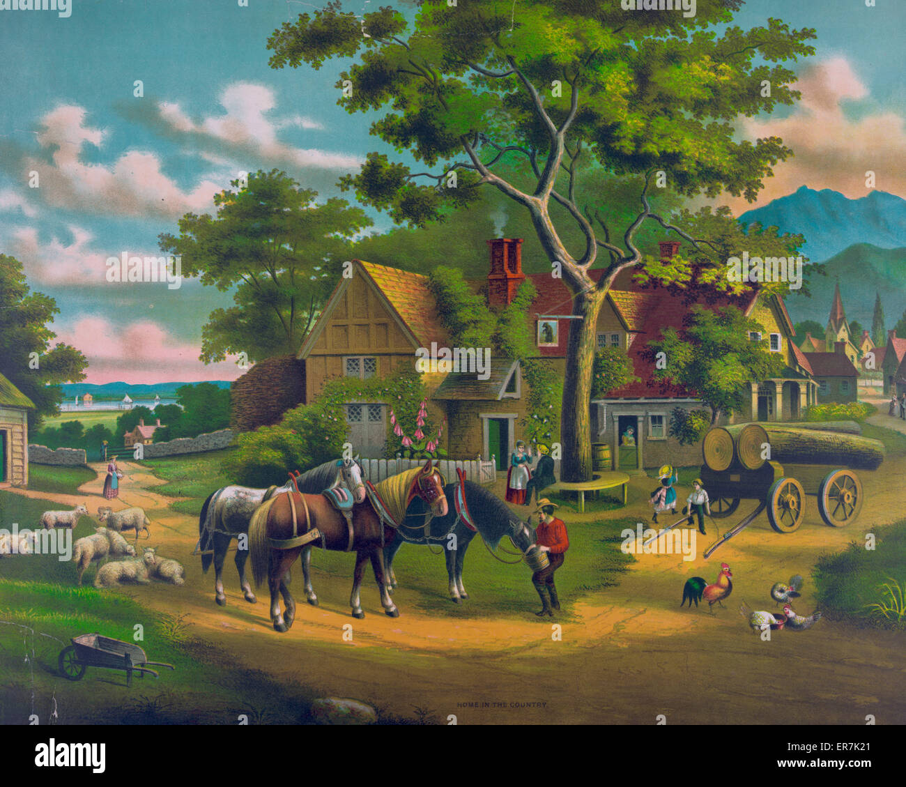 Home in the country Stock Photo Alamy Home in the country Stock Photo Alamy