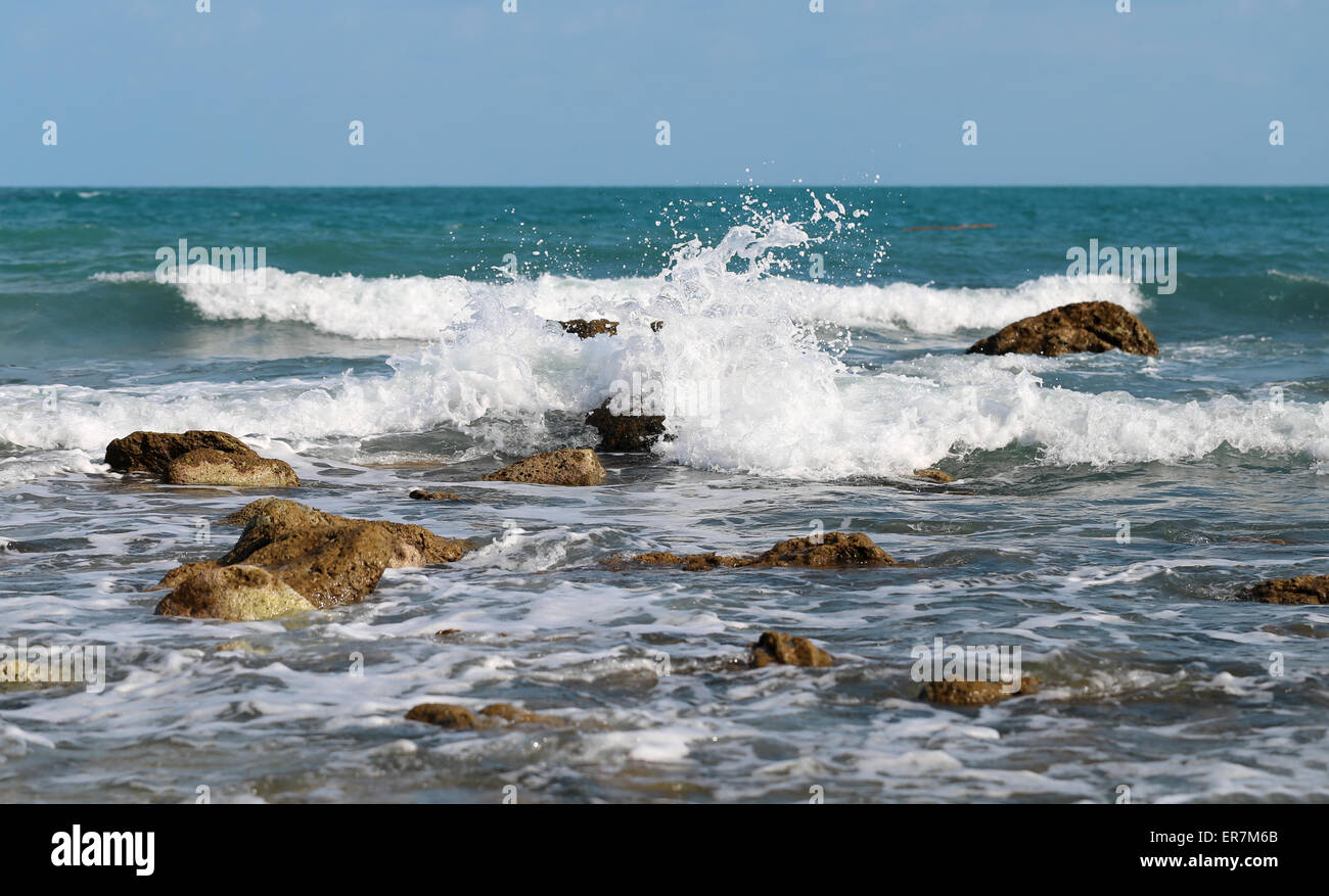 Seascape with waves hi-res stock photography and images - Alamy