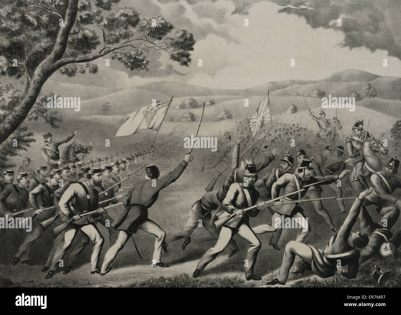 The battle of Ridgeway, C.W. June 2nd 1866 Stock Photo Alamy