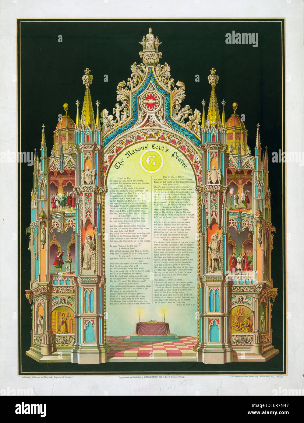 The Masons' Lord's prayer Stock Photo