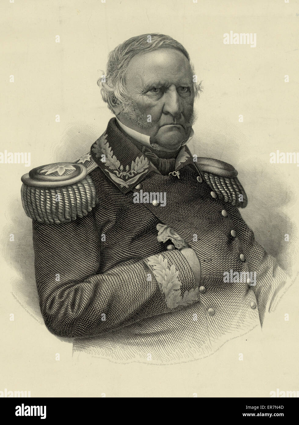 Winfield Scott. Lieut. General, Commanding U.S. Army Stock Photo