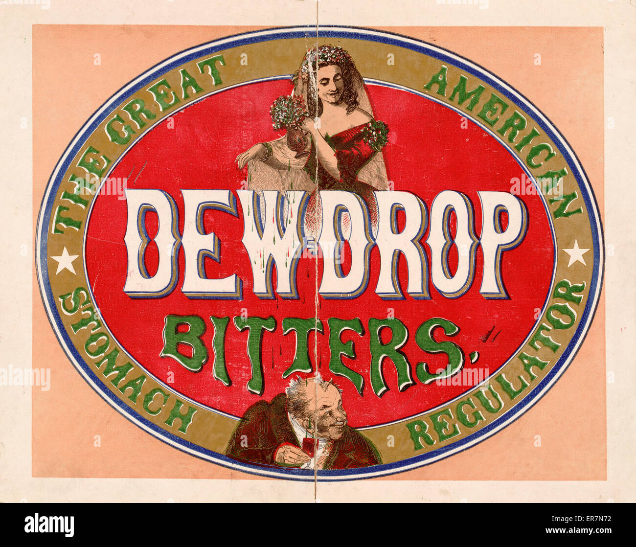 Dewdrop bitters - the great American stomach regulator Stock Photo