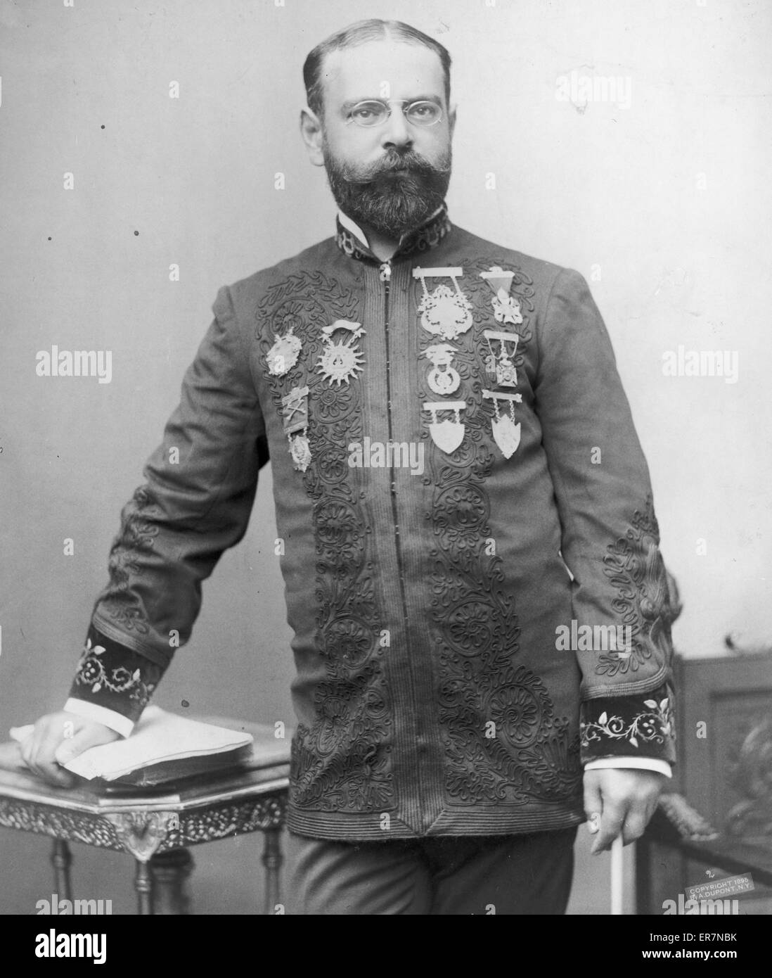 John Philip Sousa, three-quarter length portrait, standing, Stock Photo