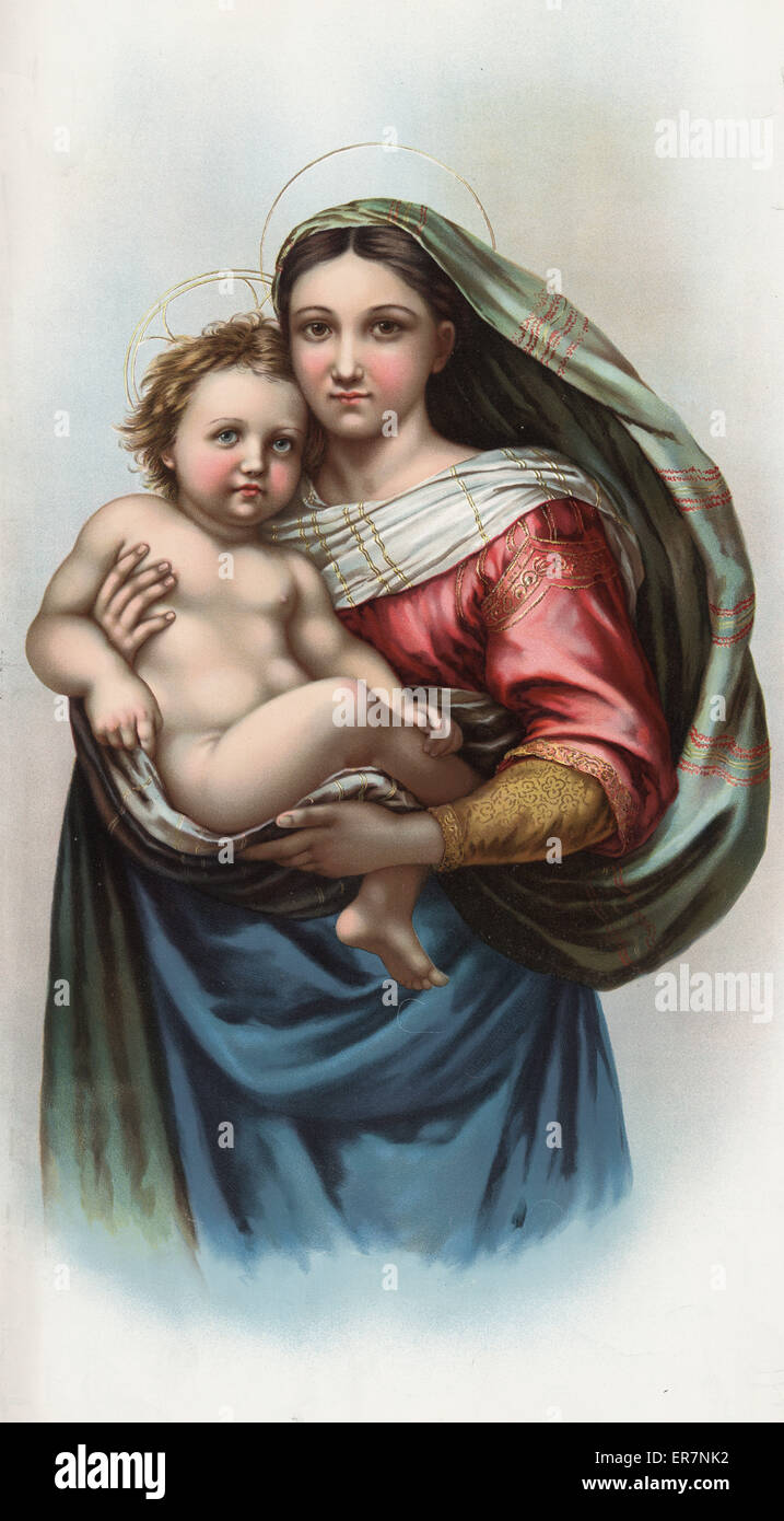Raphael's Madonna, reproduction Stock Photo