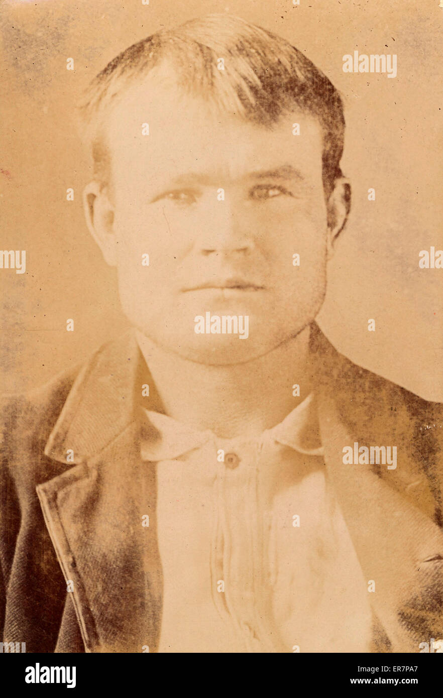 Robert LeRoy Parker, alias Butch Cassidy, head-and-shoulders Stock Photo