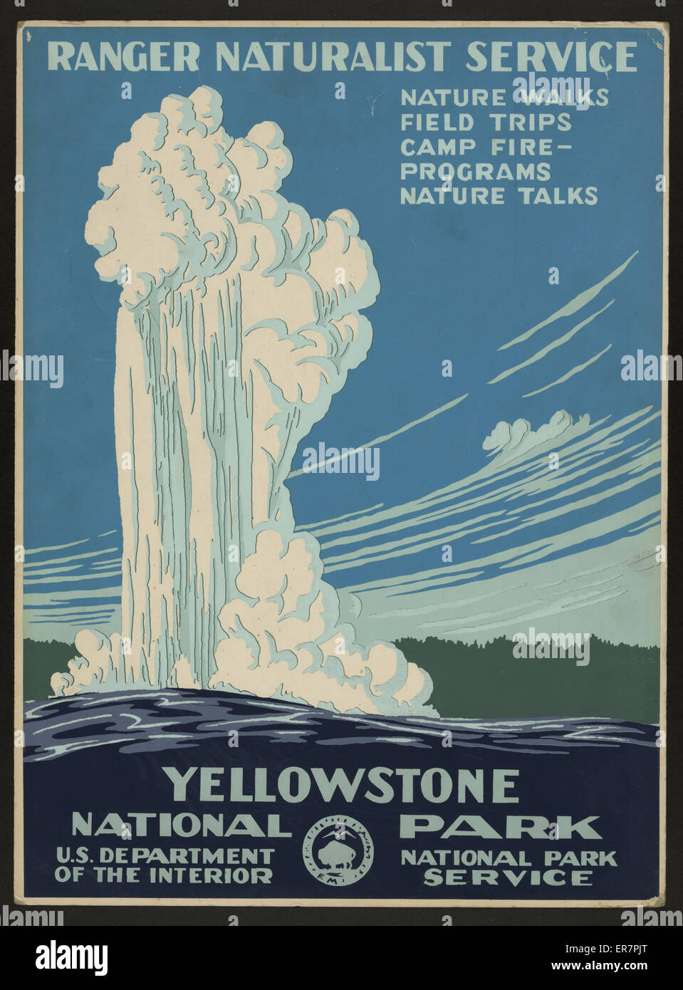 Yellowstone National Park, Ranger Naturalist Service Stock Photo