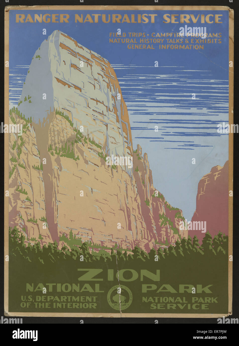 Zion National Park, Ranger Naturalist Service Stock Photo