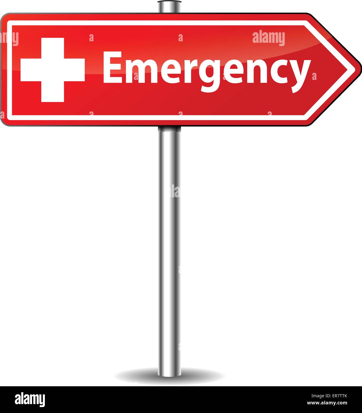 Hospital directional sign Stock Vector Images Alamy