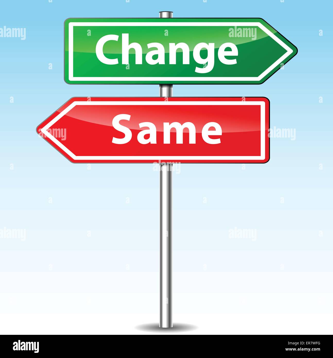 Road direction sign Stock Vector Images Alamy