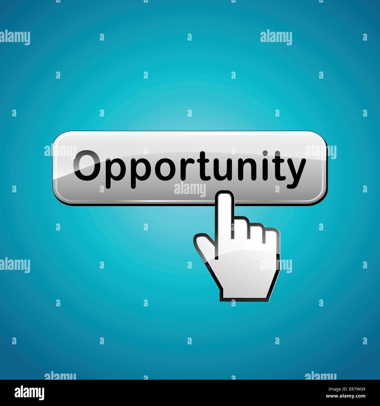 Vector illustration of opportunity web button concept Stock Vector