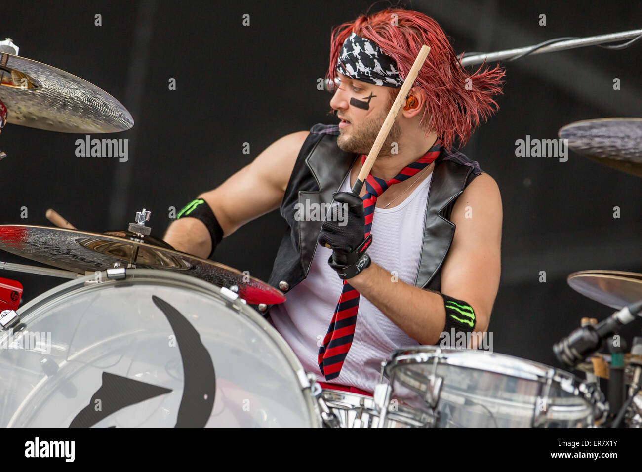 Columbus, Ohio, USA. 17th May, 2015. HALESTORM performs on the final day of the 2015 Rock On The Range Festival at Maphre Stadium in Columbus Ohio on May 17th 2015 © Marc Nader/ZUMA Wire/Alamy Live News Stock Photo